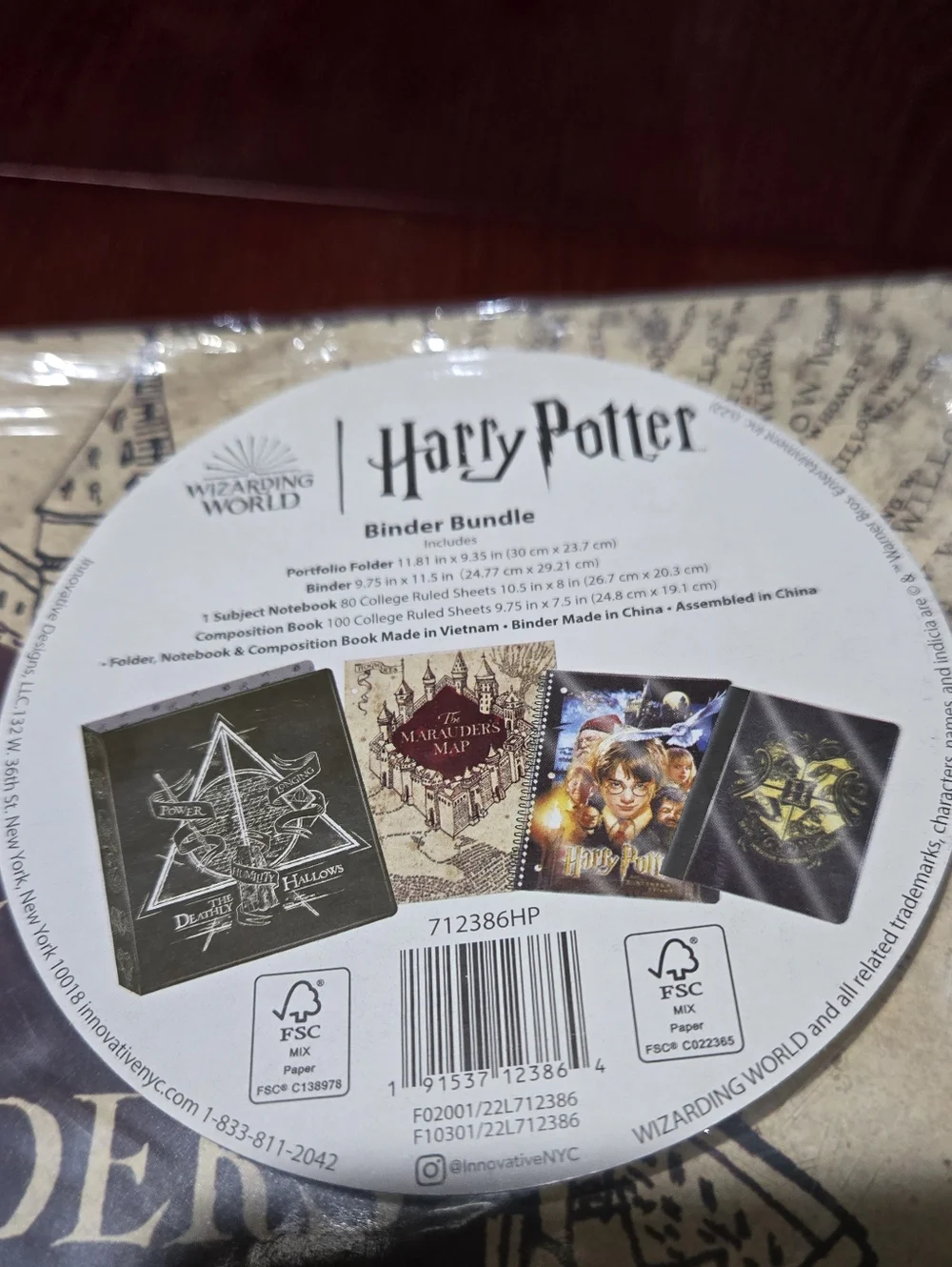 Harry Potter 4 Piece Binder Set